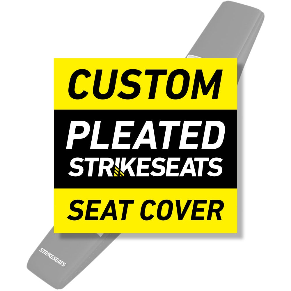 Strike Seats Custom Gripper Pleated Seat Cover Holeshot Designs